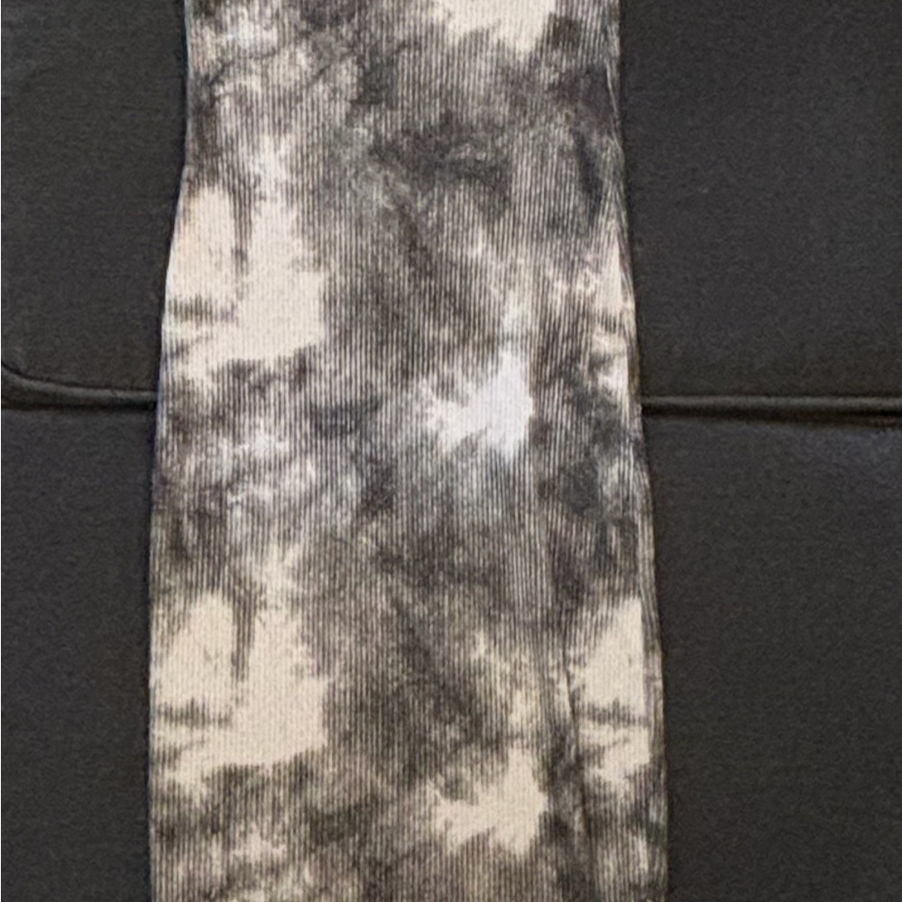 Zara Gray and Black Striped Scarf